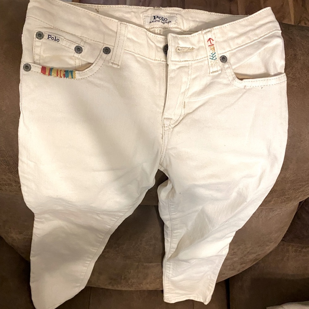 Polo Ralph Lauren Girls Waverly Straight Embroidered Jeans